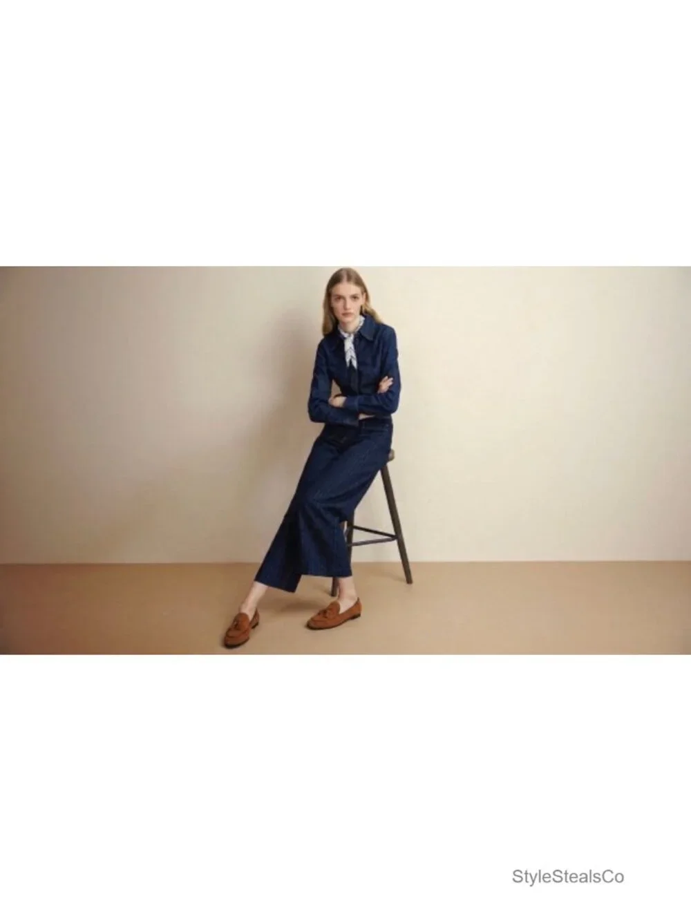 Suede Tassel Loafer Women Slip-On Belgian Penny Loafer Shoes